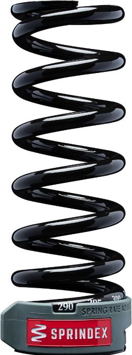 Sprindex Ressort d'amortisseur Downhill Lightweight, longueur 162mm/débattement 75mmx340-370 lbs (160 mm, 75 mm)