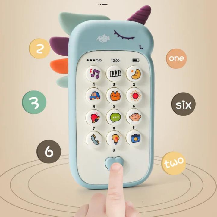 Produktbild Activity Board Baby Telefon Spielzeug Musik Sound Telefon Schlafen Spielzeug mit Beissring Simulation Telefon