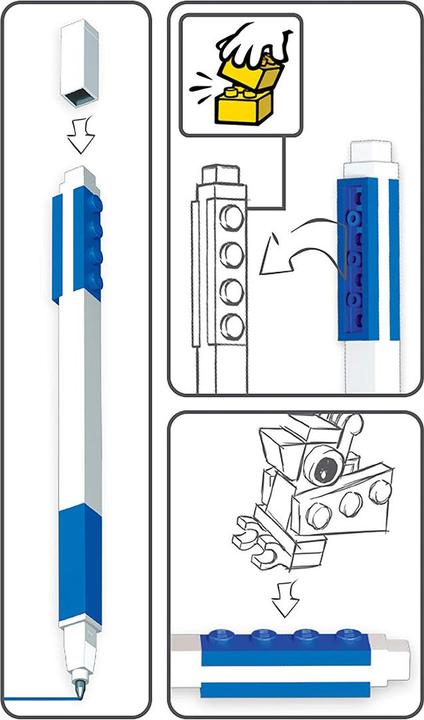 Image du produit LEGO Stylo Gel Avec Figurine Couleur : Bleu (Bleu, 1x)