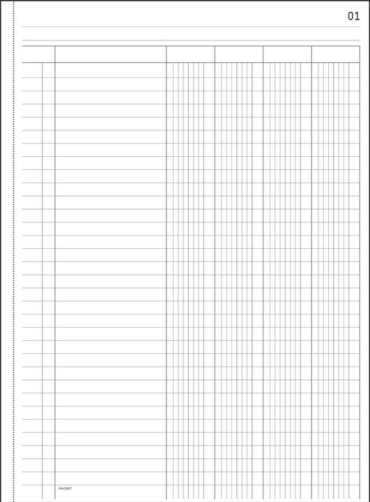 Produktbild Favorit Durchschreibebuch Kolonnen mit Selbstdurchschreibepapier (100x)