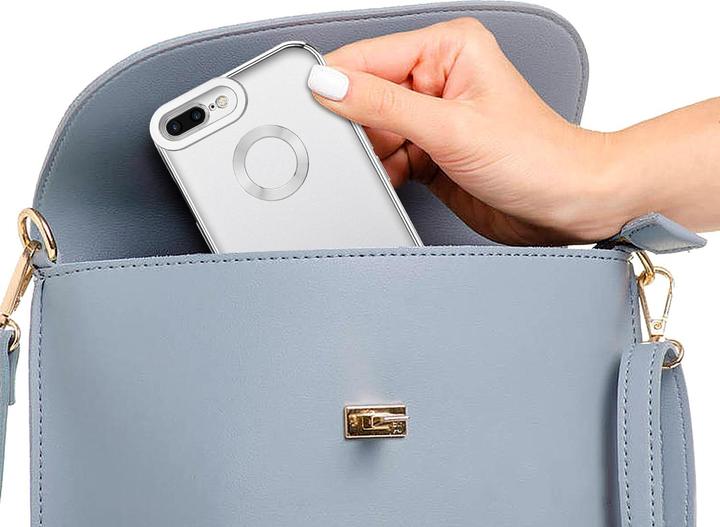 Produktbild Cadorabo TPU Hülle Chrome mit Kameraschutz für Apple iPhone 7 PLUS / 7S PLUS / 8 PLUS (Apple iPhone 7 Plus, Apple iPhone 7s Plus)