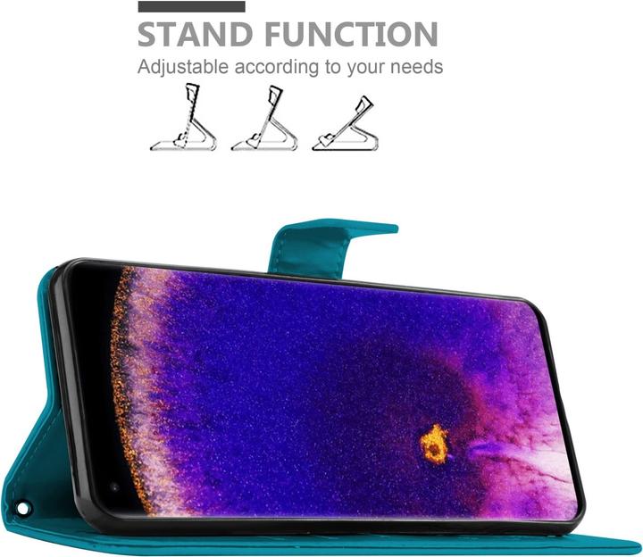 Produktbild Cadorabo Flower Book Hülle für Oppo FIND X5 PRO (Oppo Find X5 Pro)