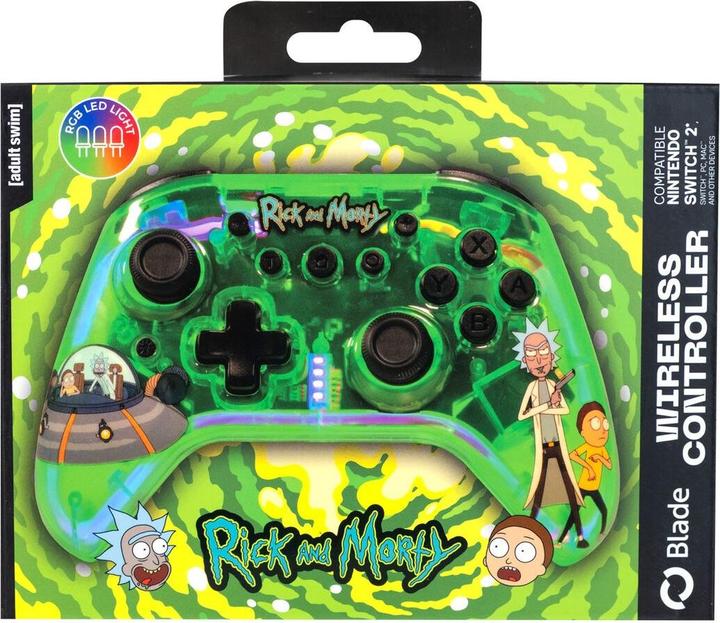 Produktbild Blade Controller Rick und Morty wireless Switch (PC, Switch, Switch Lite)
