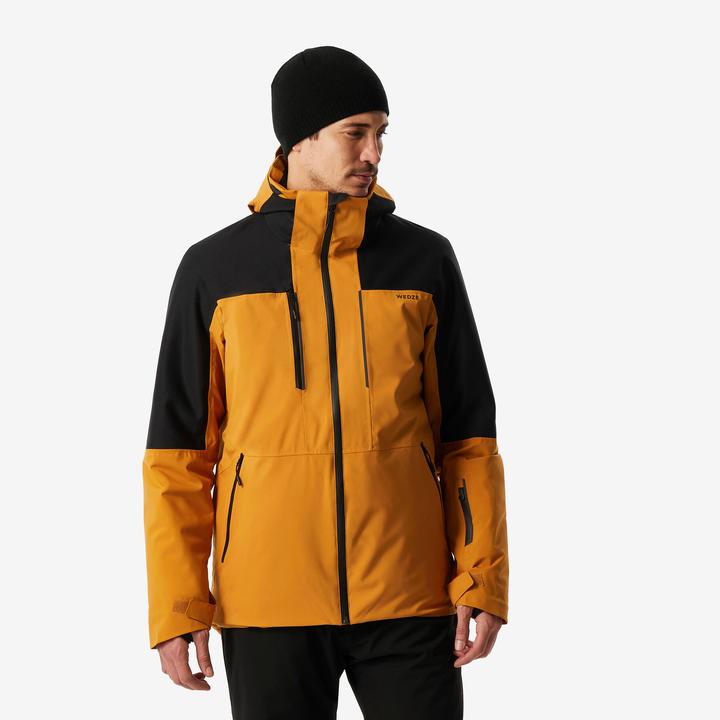 Produktbild Wedze Skijacke Herren wasserdicht und strapazierfähig - 500 camel/schwarz (XXL)