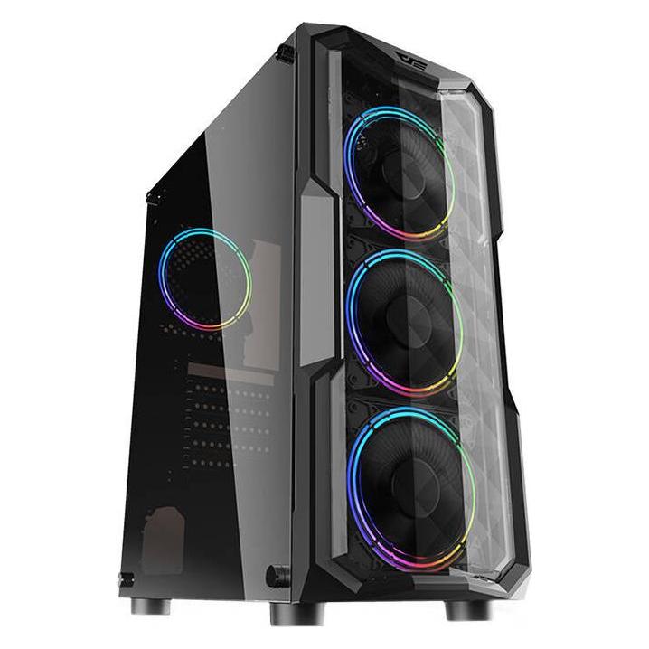 Darkflash Tech Aquarius Acrylic (Atx, Itx, Mini-Atx), Pc-behuizing, Zwart