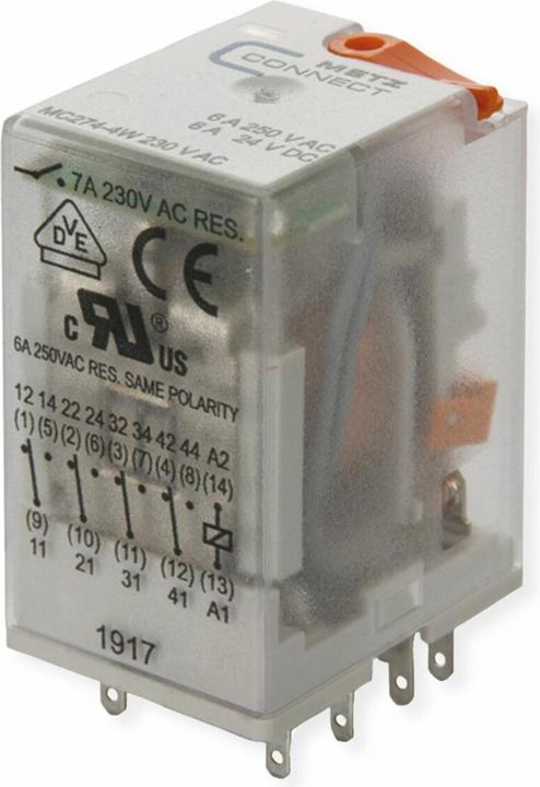 Actual product image Metz 110017051407 Relay 274 230VAC 4WE (1,10017E+11)