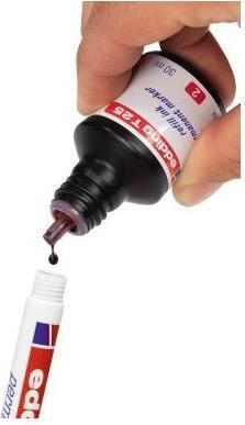 Image du produit Edding Recharge douche T25 (Recharge d'encre de marqueur, Noir, 30 mm)