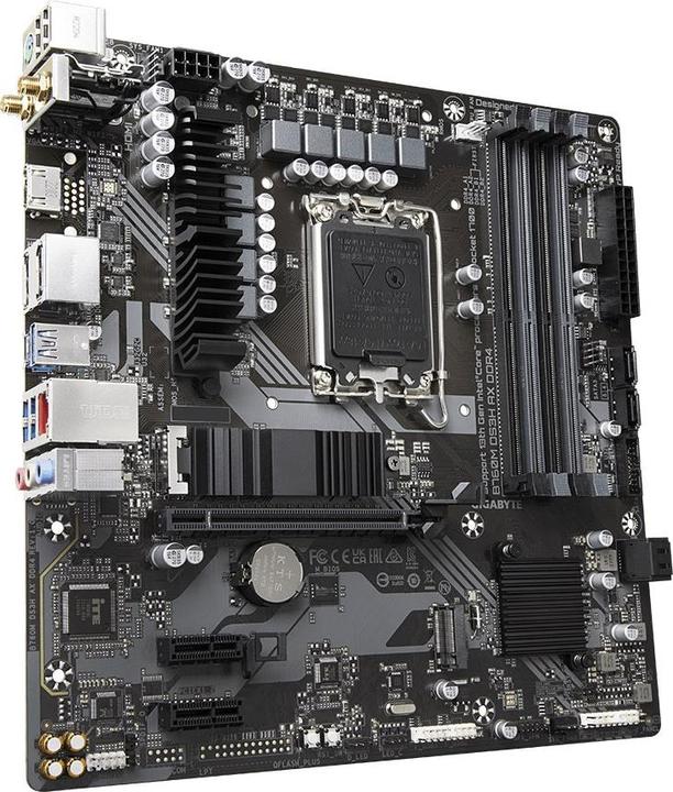 Actual product image Gigabyte Mainboard||Intel B760 Express|LGA1700|Micro-ATX|Memory DDR4|Memory slots 4|2xPCI-Express 3. (LGA 1700, Intel B760 Express, mATX)