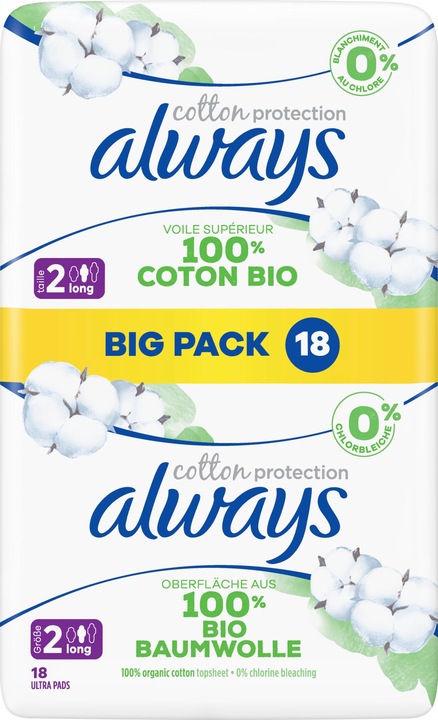 Immagine prodotto Always Cotton Protection (54 x, Assorbenti igienici)