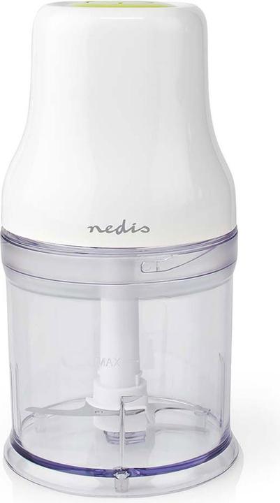 Produktbild Nedis KAMC100CWT Zerkleinerer für Lebensmittel 200 W 0.5 l Plastik 1-Speed Turbo Funktion Weiss (500 ml, 200 W)
