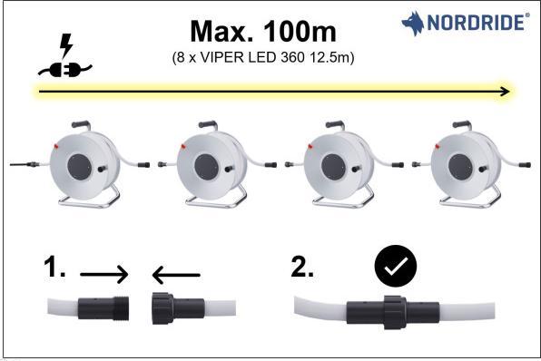 Produktbild Nordride Viper LED 360 3000K (Warmweiss, 1250 cm, Indoor, Outdoor)