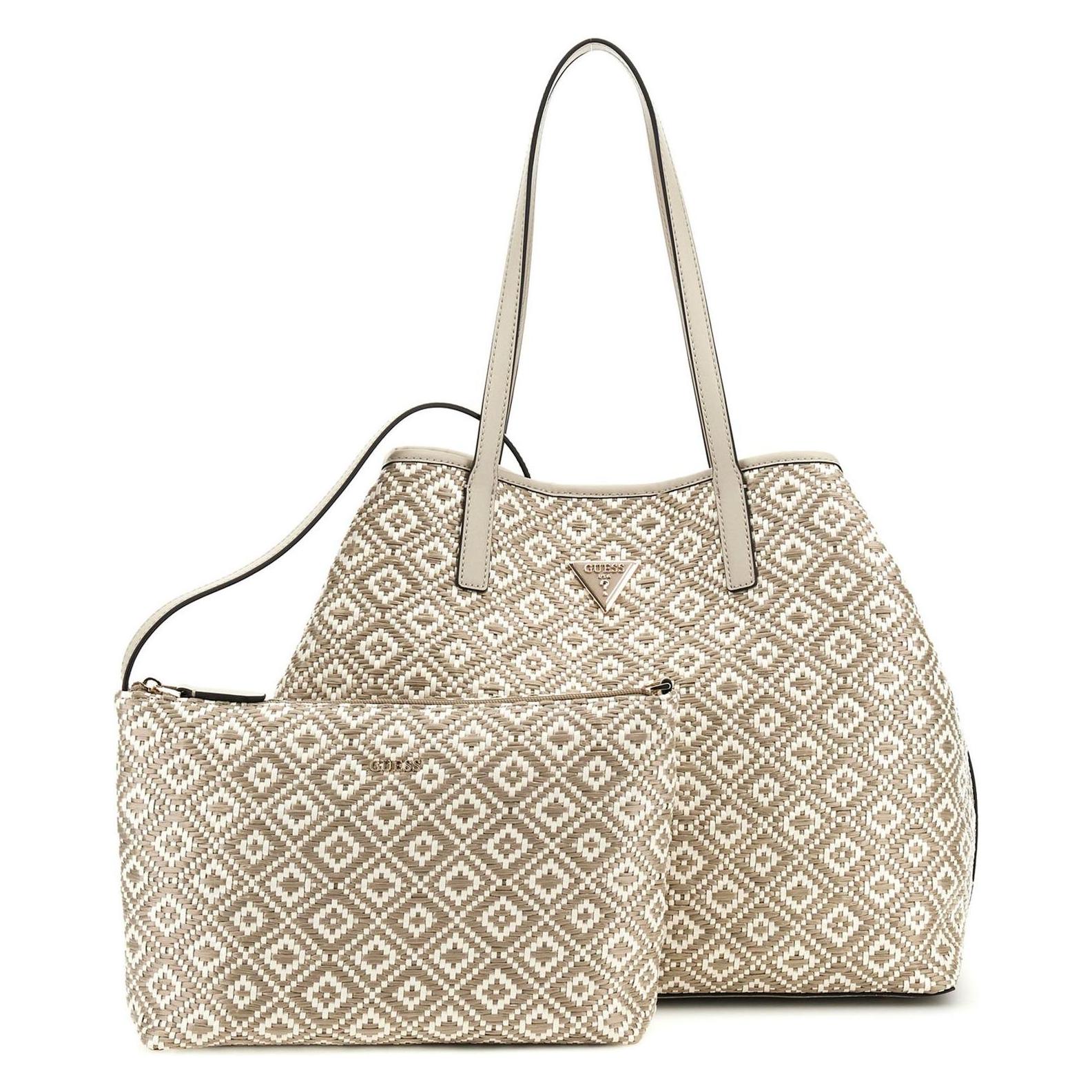 Guess, Damen, Tasche, Vikky Ii Large Tote, Braun