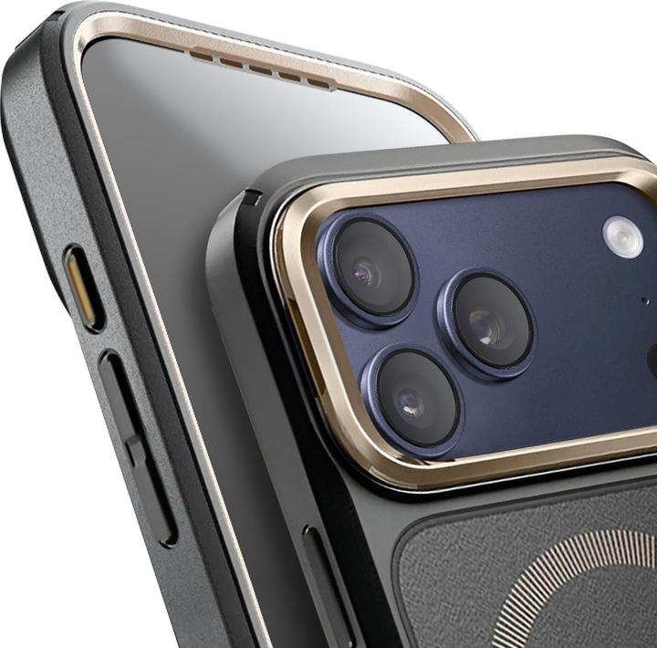 Image du produit Supcase IBLSN Ares Flip Mag MagSafe Hülle für iPhone 17 Pro - Gold (Apple iPhone 17 Pro)