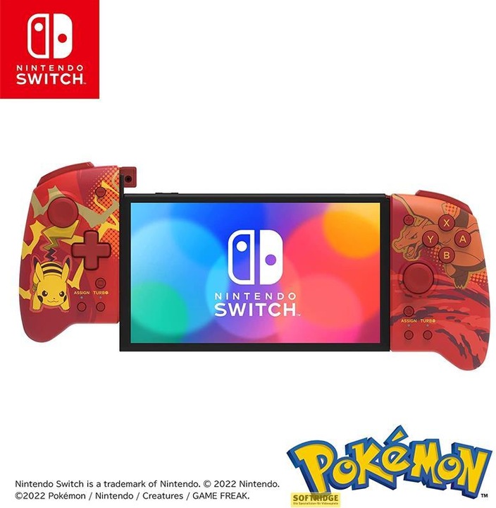 Actual product image HORI Split Pad Pro - Pikachu + Glurak (Switch OLED, Switch)