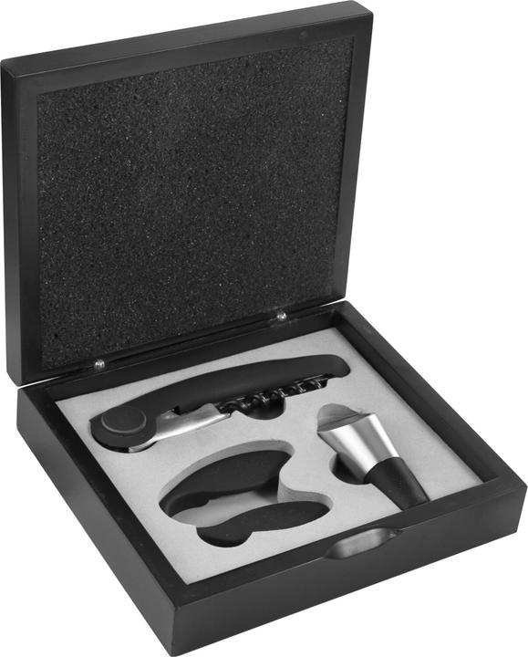 Immagine prodotto Ibili Weinset in der Box 16,5 x 14 cm Im Set: Korkenzieher, Kapselschneider und Weinausgsiesser (Chiusura per il vino)