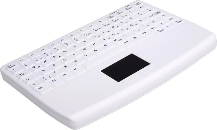 Actual product image Active Key AK-4450-GUVS-W/GE (EN) Hygiene Notebook Style Touchpad Keyboard Fully Sealed Watertight U (DE, Cable)