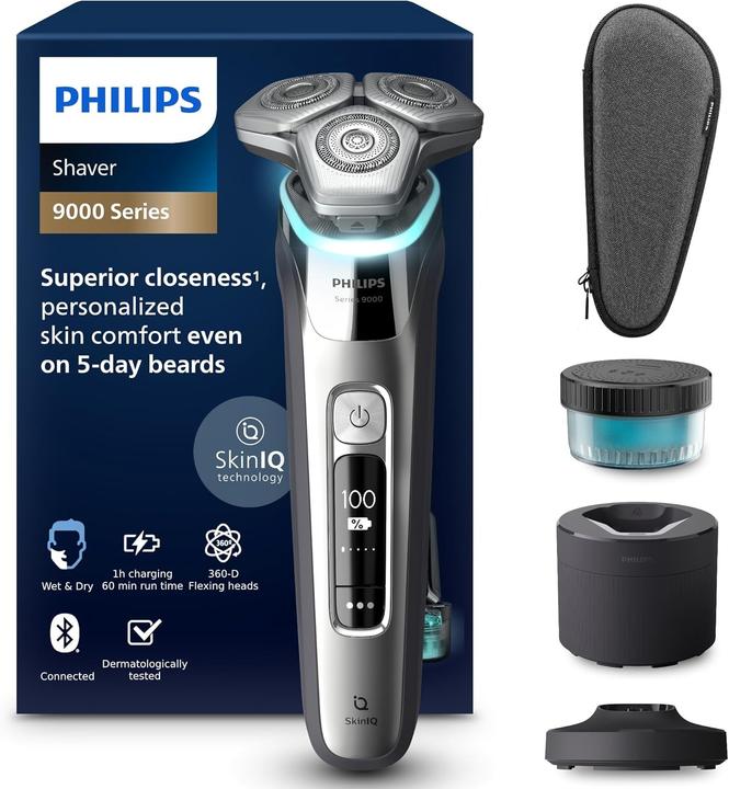 Image du produit Philips Electric Shaver for Men with SkinIQ Technology, Lift and Cut System, Pop-up Trimmer, Cleaning Pod