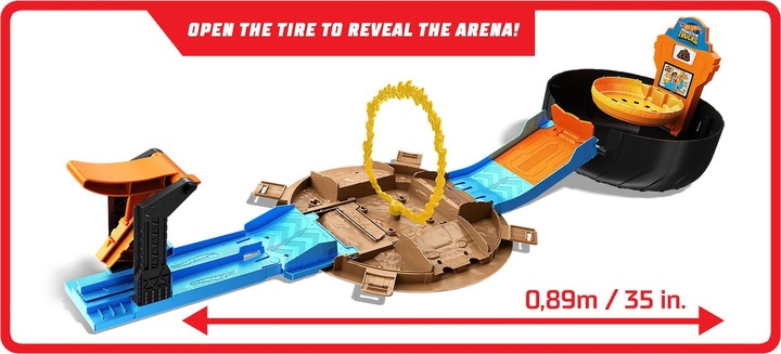 Actual product image Hot Wheels Monster Trucks Stunt Tire Play Set