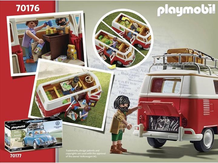 Image du produit Playmobil Volkswagen T1 Camping Bus (70176, Voiture populaire Playmobil)