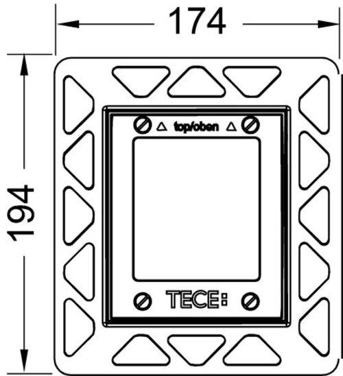 Immagine prodotto TECE Telaio per l'installazione di orinatoi ad anello da incasso bianco