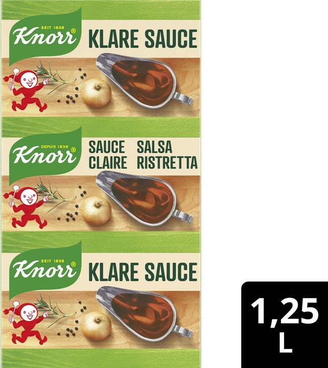Produktbild Knorr Klare Sauce Würfel Stange, ideal zu portionieren, für Suppe & Saucen (93 g)