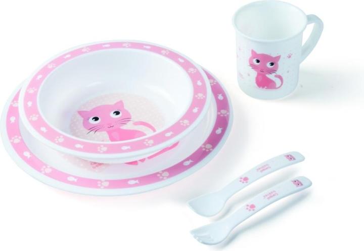 Canpol BABIES plastic dishes and tools set CUTE ANIMALS, 4/401 pin