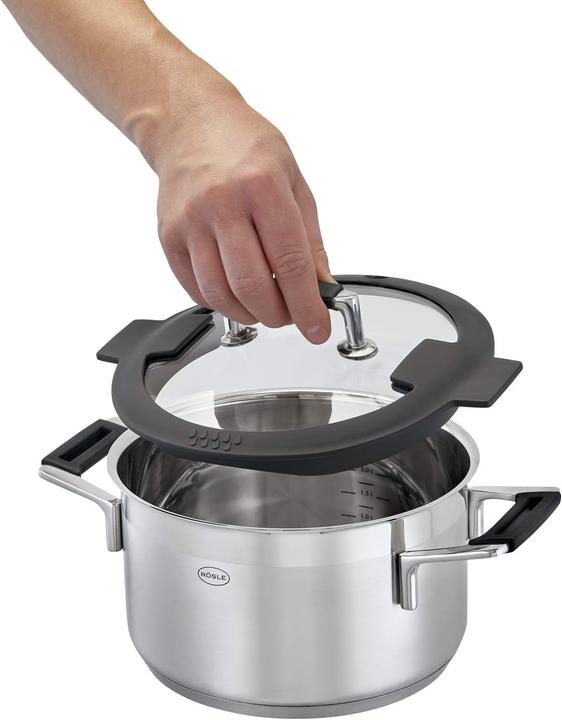 Produktbild Rösle Topfset 4-tlg. SILENCE PRO Stahlgrau (24 cm, Pfannenset + Topfset, Edelstahl)