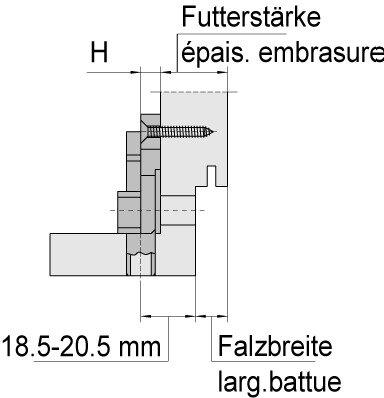 Actual product image Simonswerk Anschraubtaschen