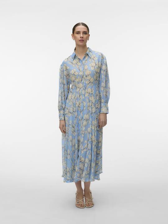 Image du produit Vero Moda AWAUBRIE Langes Kleid Hemdblusenkleid (S)
