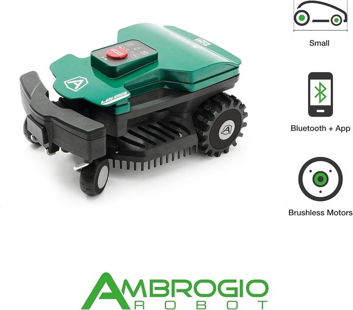 Actual product image Ambrogio L15 Deluxe robotic lawnmower with boundary wireBattery 25.9 V and 5 Ah (700 m², Boundary wire)