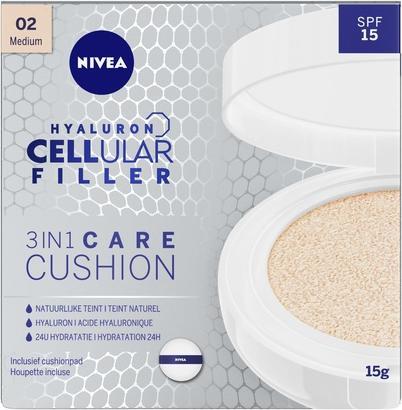 Image du produit NIVEA Cellular 3in1 Care Cushion Medium Spf15 (Crème solaire, SPF 15)
