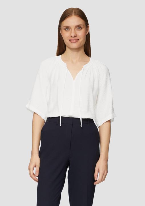 Produktbild S.Oliver Bluse Strukturierte Bluse im O-Shape mit Raffdetails (32)