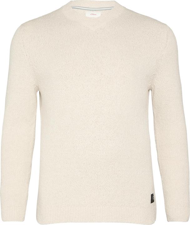 Produktbild S.Oliver Strickpullover Strukturierter Baumwollpullover mit V-Ausschnitt (4XL)