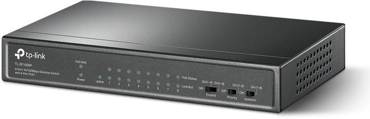 Actual product image TP-Link 9-Port 10/100Mbit/s-Desktop-Switch mit 8 PoE+-Ports (9 ports)