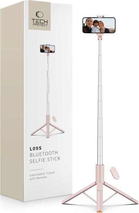 Image du produit 4Kom Selfie-Stick Tech-Protect L09S mit Stativ - Rosa