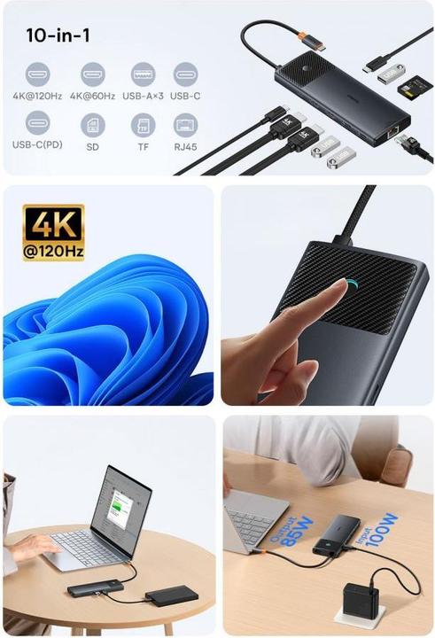 Immagine prodotto Baseus USB-C Hub (USB-C, 9 porte)
