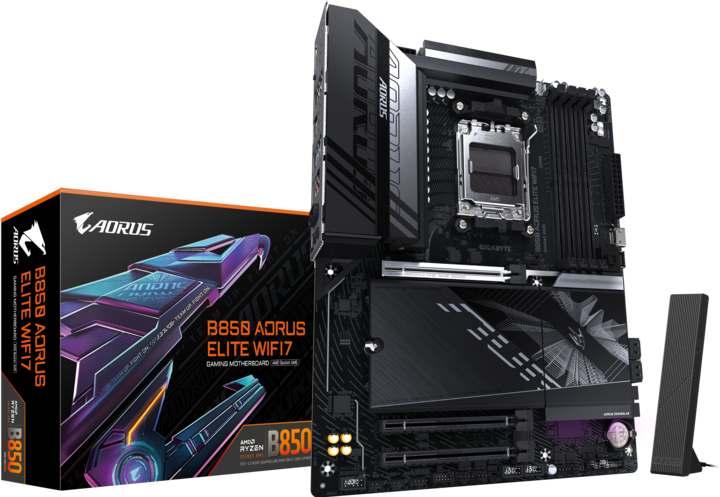 Gigabyte B850 AORUS ELITE WIFI7 (AM5, AMD B850, ATX)