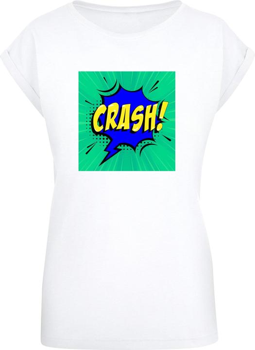 Merchcode Ladies CRASH Comic Extended Shoulder Tee - 112985 (S)