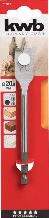 Actual product image kwb Flat milling drill PROFI, ø 20 mm (20 mm)