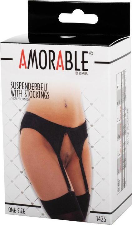 Image du produit Amorable by Rimba Rimba 1425 Strap Belt + Self-supporting Black One Size (Taille unique)