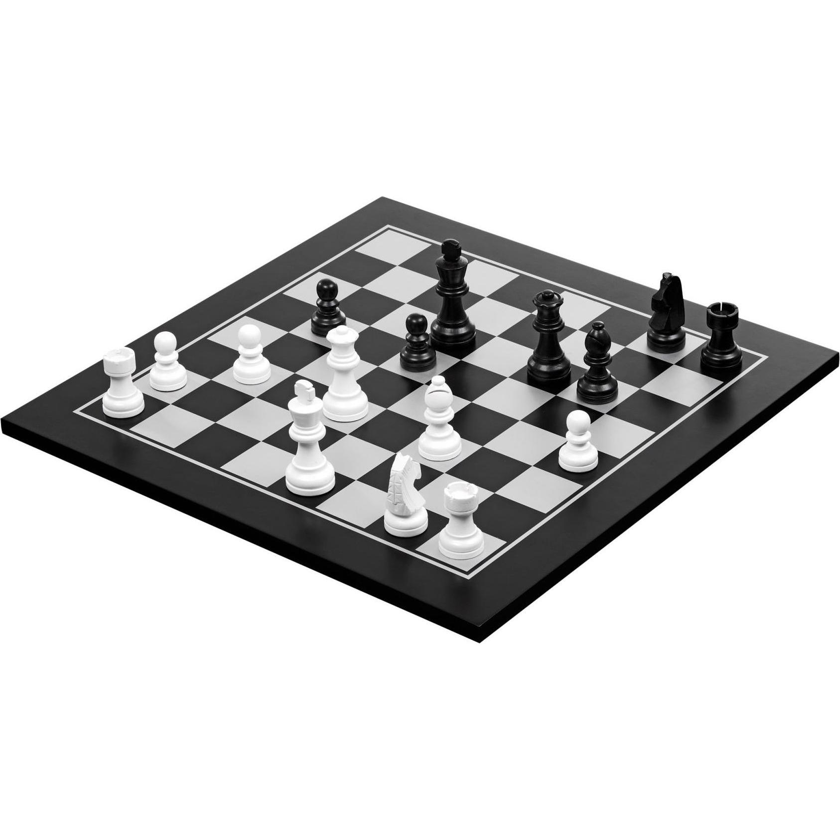 Philos Schach Dame Set gebeizt (2802)