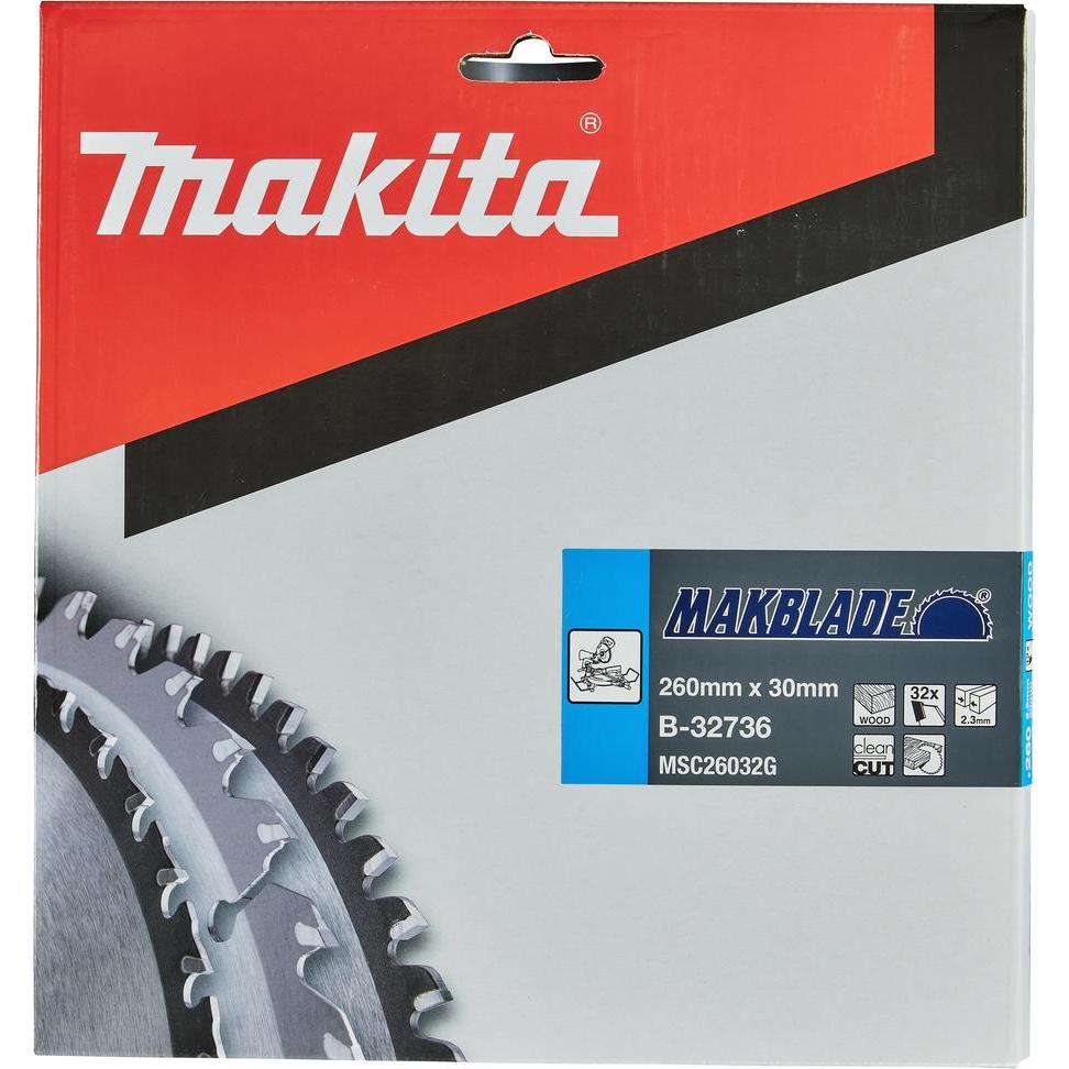 Thumbnail - Makita, Sägeblatt, MAKBLADE Sägeb. 260x30x32Z