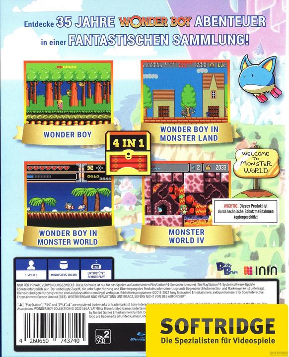 Actual product image ININ Games Wonder Boy Collection (PS4, DE)