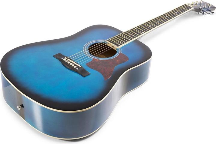 Immagine prodotto Max Music Set SoloJam per chitarra occidentale blu (Set di chitarre acustiche, Palissandro, Tiglio)