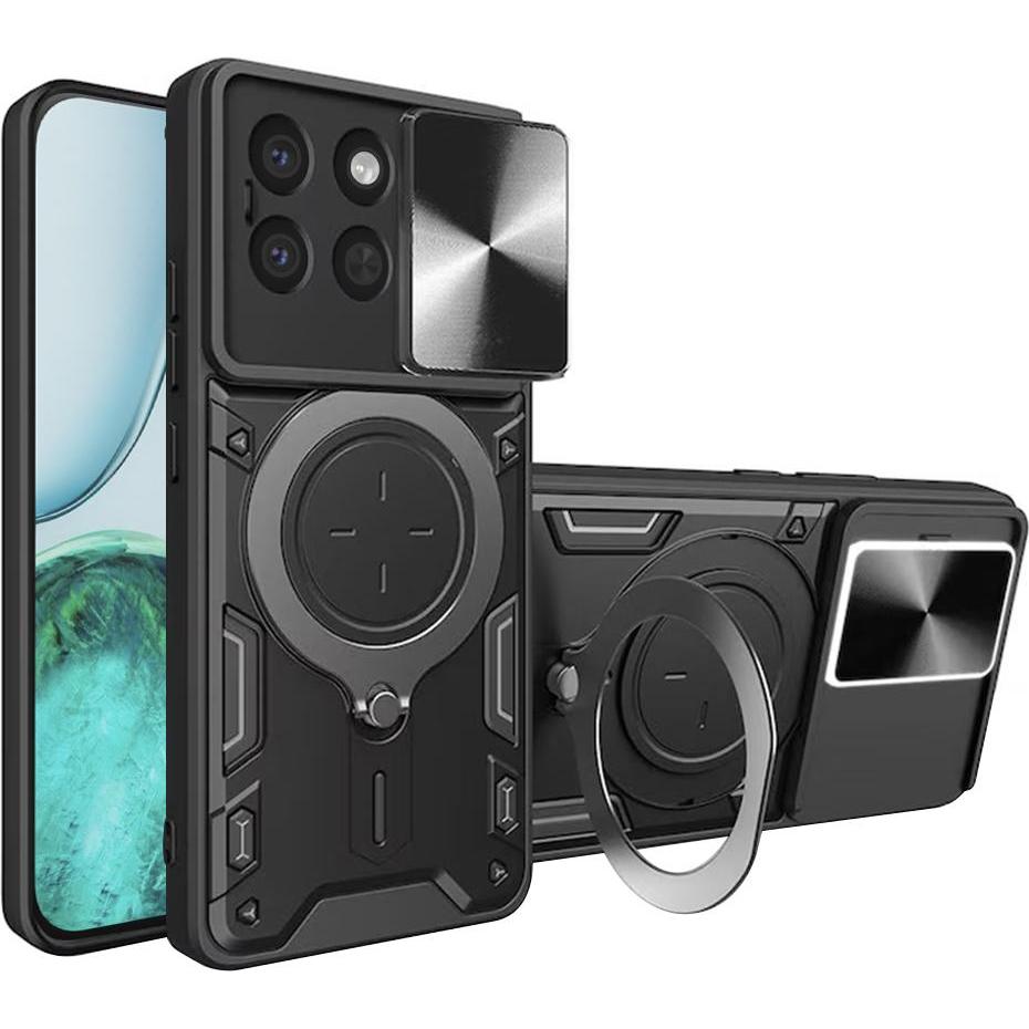 Techsuit - CamGuard Pro - Honor X8c - Black (Honor X8), Cover smartphone, Nero