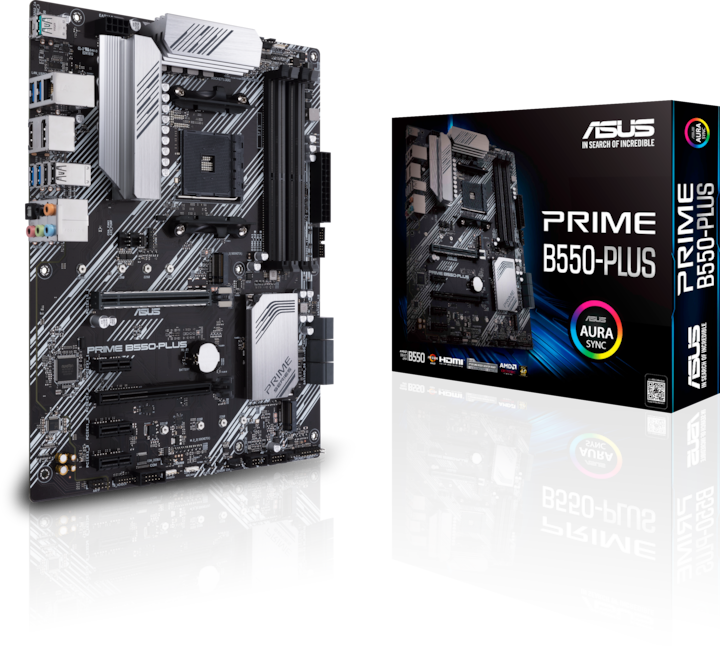 Image du produit ASUS PRIME B550-PLUS (AM4, AMD B550, ATX)