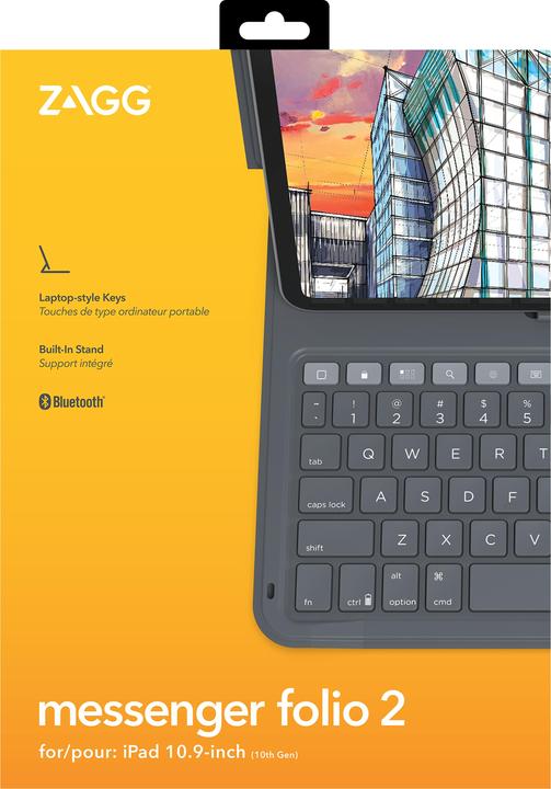 Produktbild Zagg Messenger Folio 2 (CH, iPad 2022 (10. Gen), iPad 2025 (11. Gen))