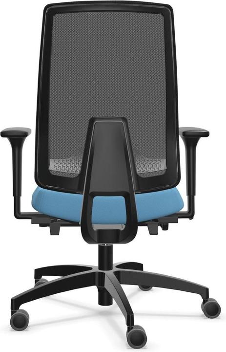 Actual product image Dauphin Office chair Indeed Mesh with mesh back, Black/Blue