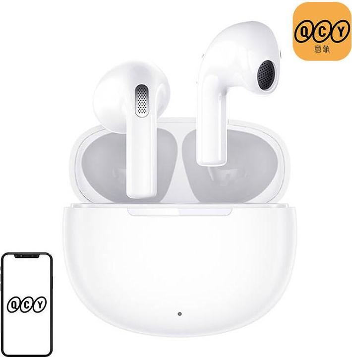 Image du produit QCY Écouteurs T20 TWS (blanc) (NC, 5.50 h, Sans fil)