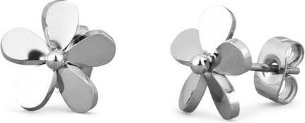 Vuch Beautiful Steel Earrings Flowers Fleurette Silver